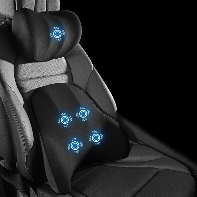 Ergonomisch Nek- en Lendensteunkussen met Vibratiemassage 9