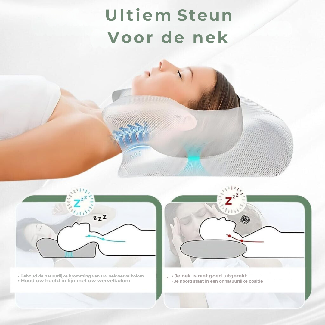 Ergonomisch Nekkussen Contourvorm voor Diverse Slaapposities 3