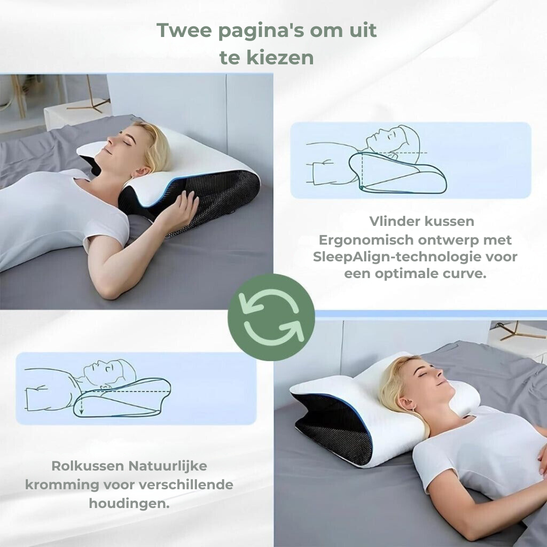 Ergonomisch Nekkussen Contourvorm voor Diverse Slaapposities 5