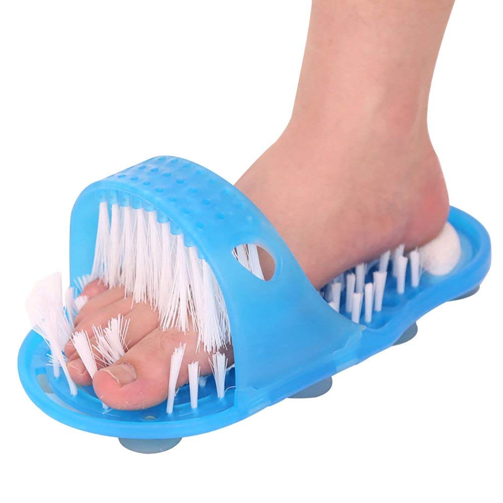 Ergonomische Voetscrub voor Douchegebruik met Ingebouwde Puimsteen 0