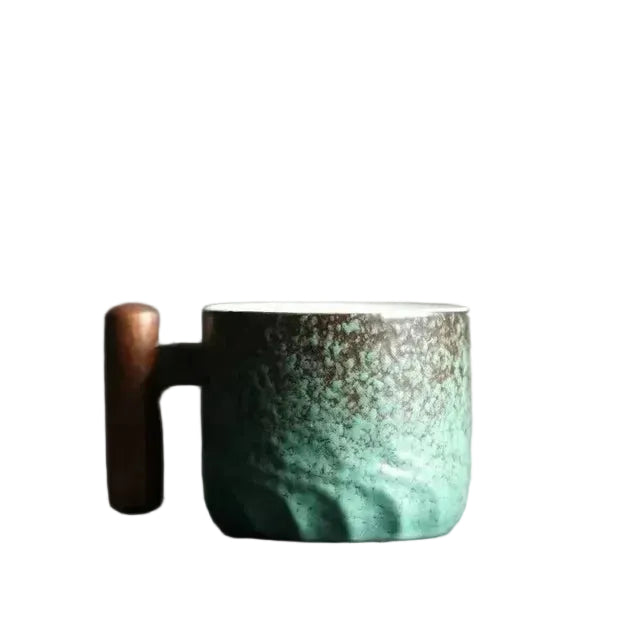 Espresso en Thee Mok Compact Ontwerp met Houten Handvat 4