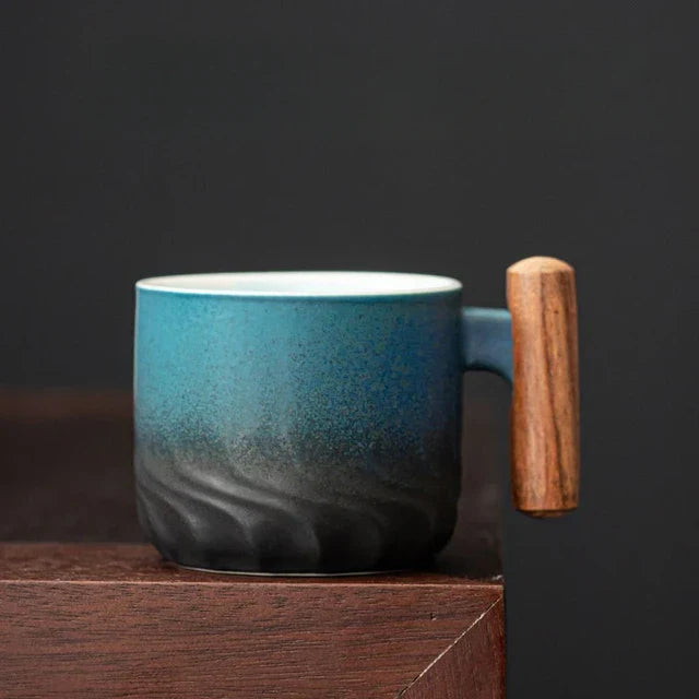 Espresso en Thee Mok Compact Ontwerp met Houten Handvat 5