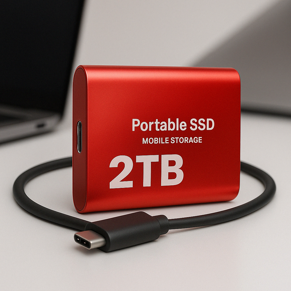 Externe SSD 1TB Draagbaar Schokbestendig Hoge Snelheid Opslag 2