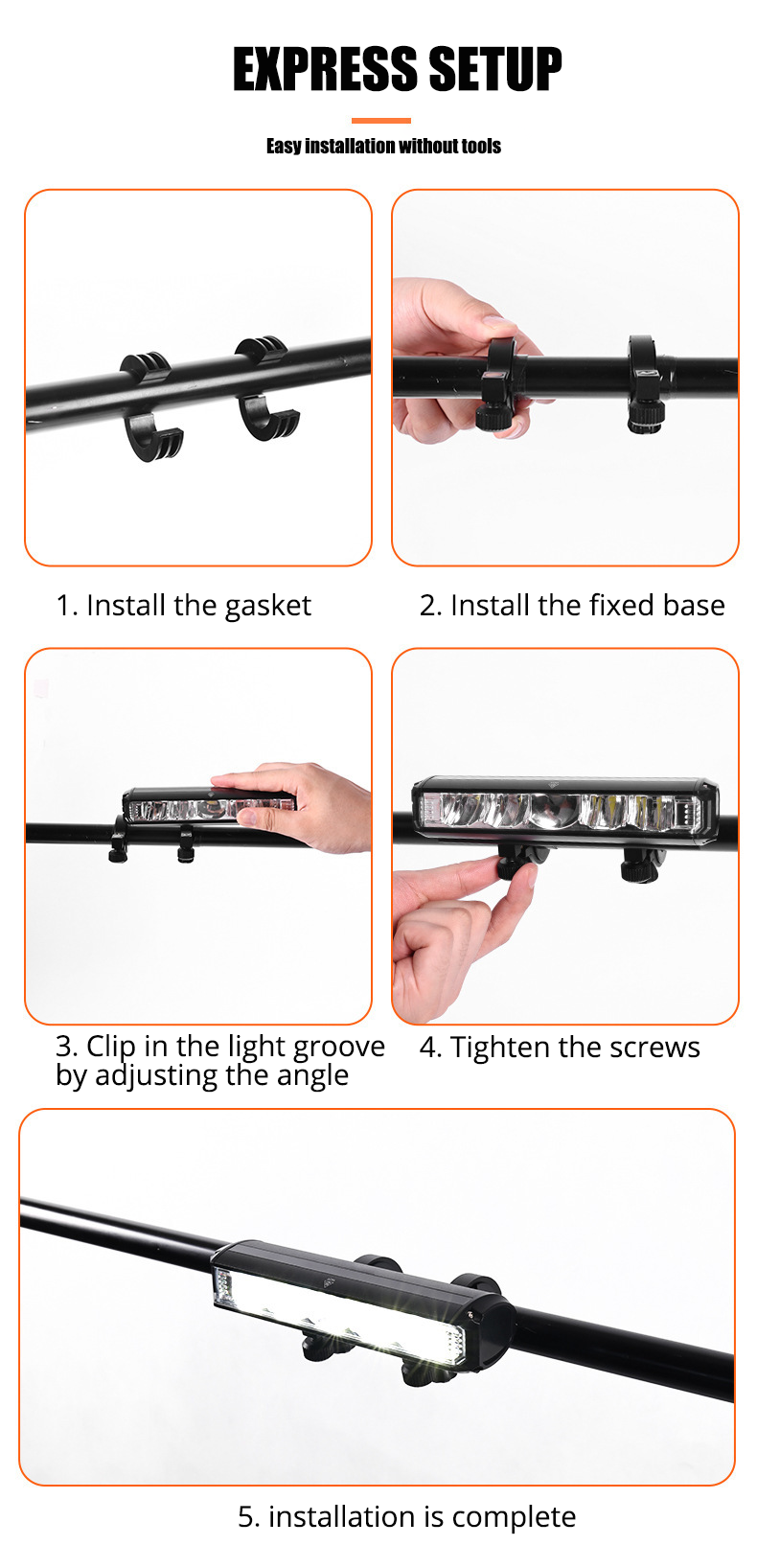 Fiets LED-lamp met Powerbankfunctie 5