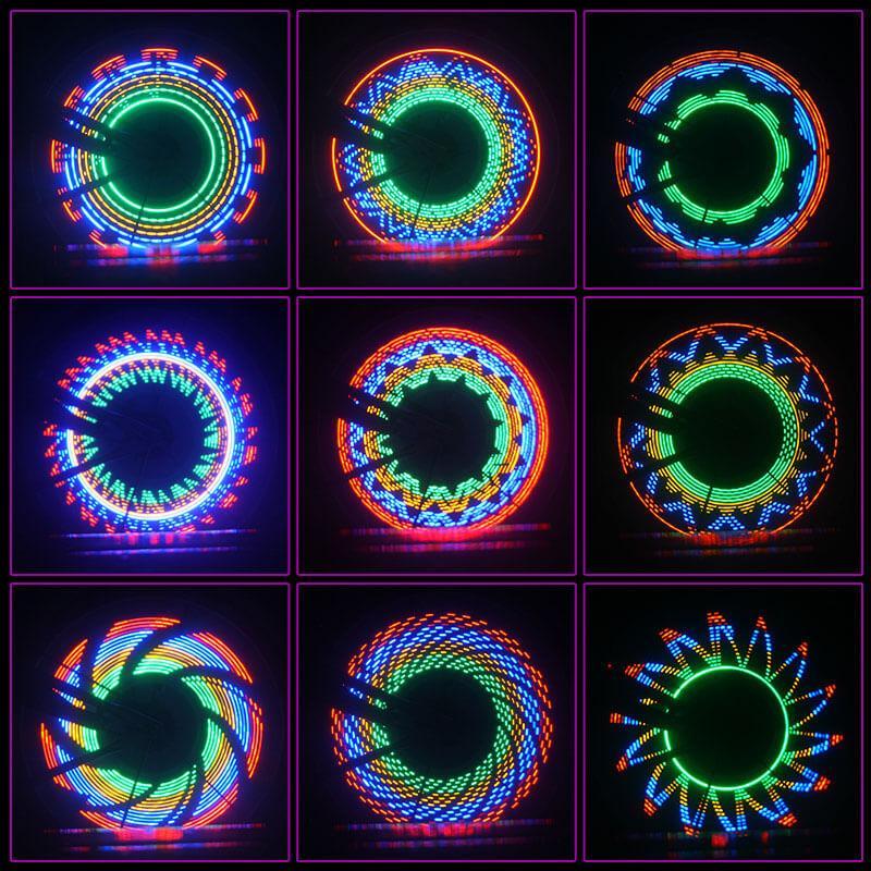 Fiets LED Verlichting met 30 Patronen 8