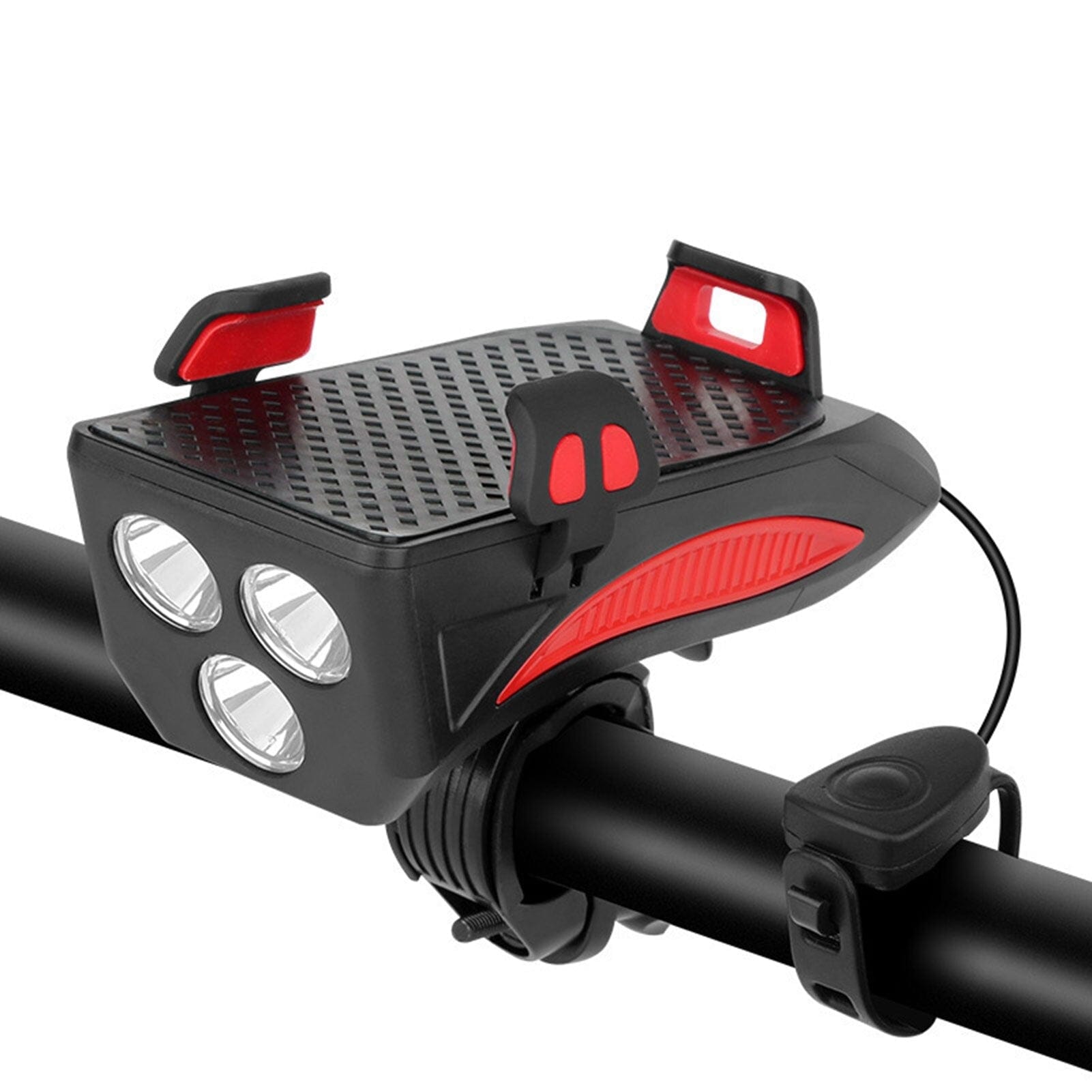Fietslamp met Powerbank, Telefoonhouder en Claxon 4-in-1 3