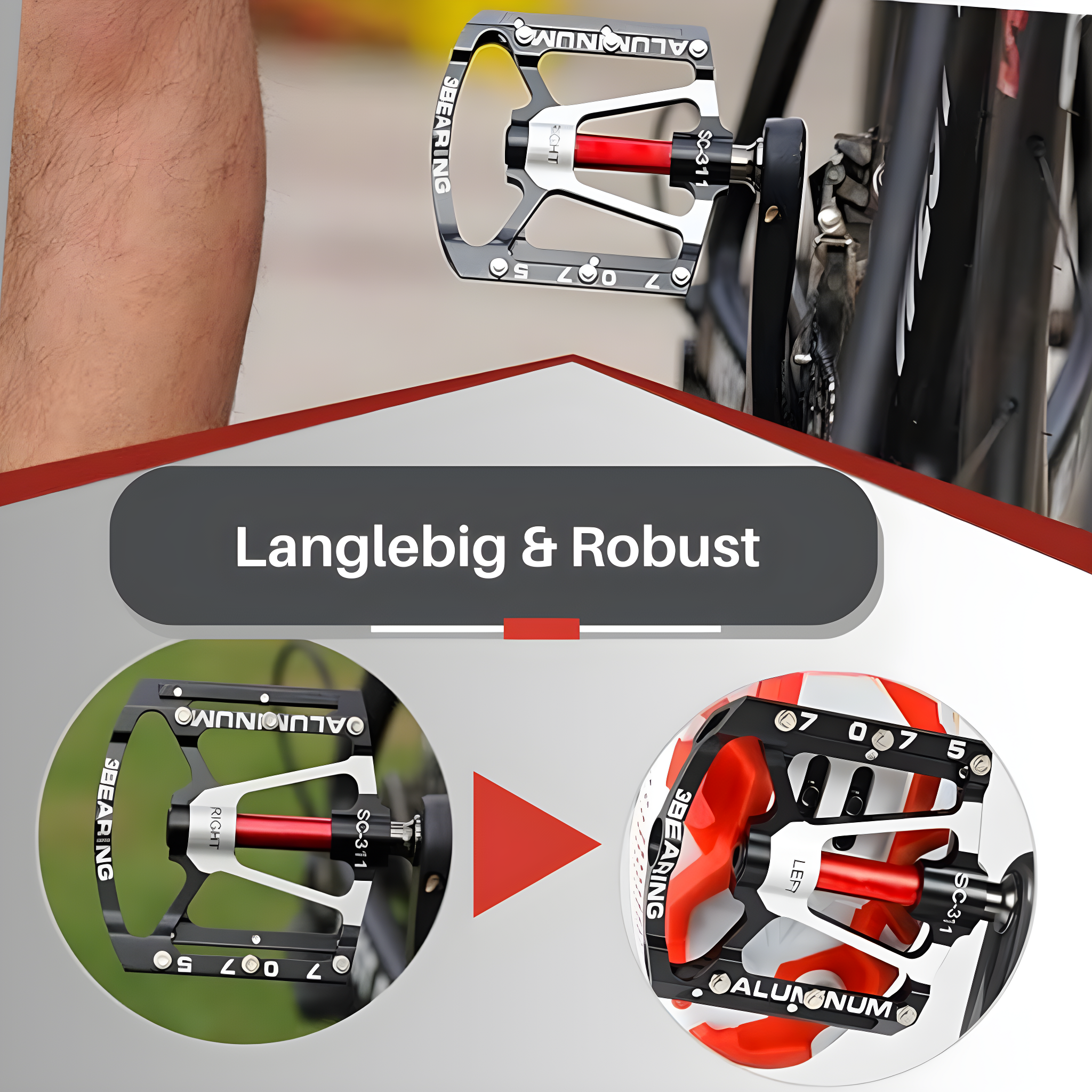 Fietspedalen voor mannen en vrouwen - TrailPro 3