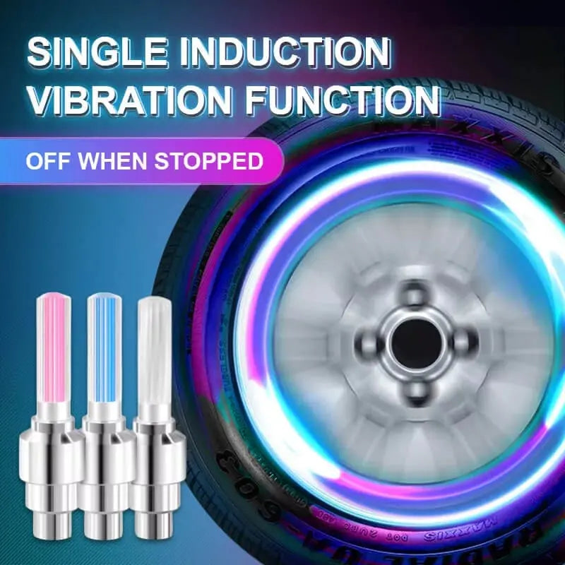 Fietsventielverlichting LED voor Nachtelijke Rit 4