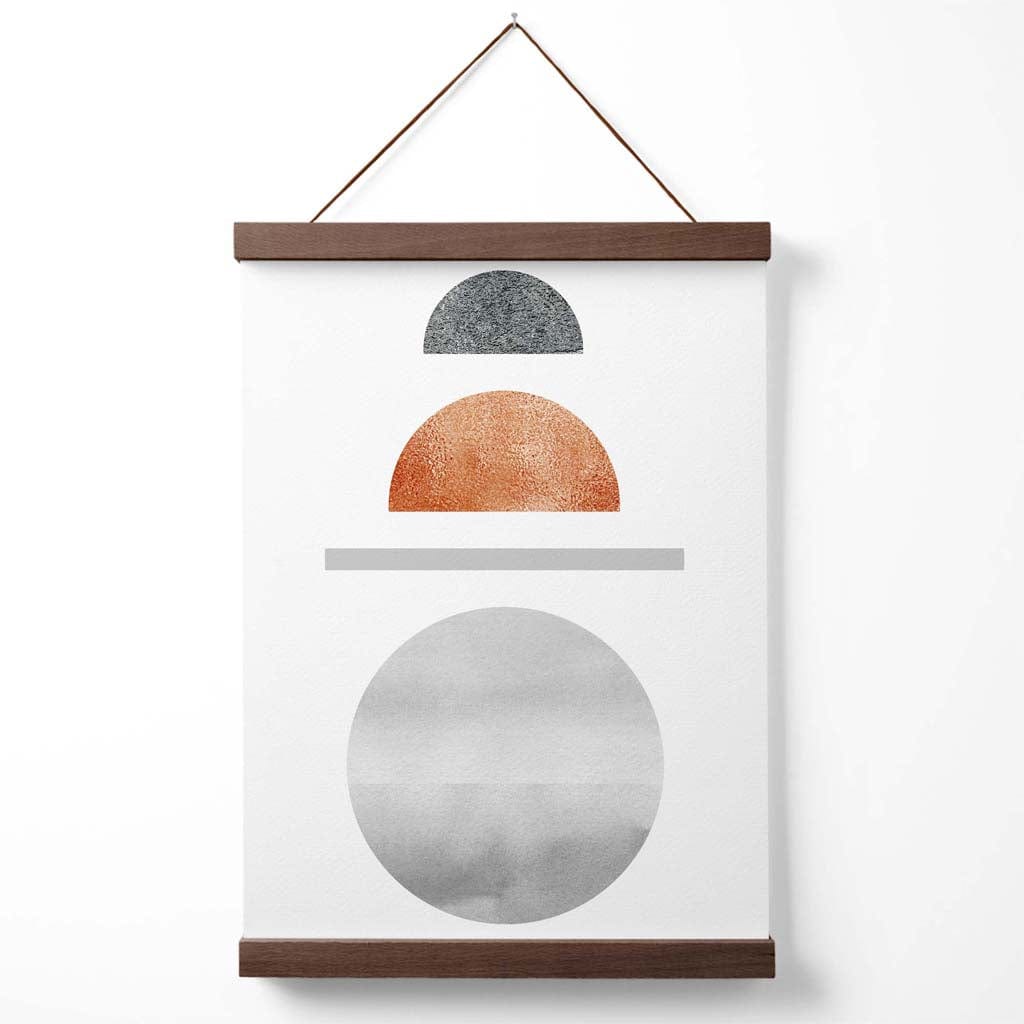 Geometrische Ingelijste Poster Halve Manen Mid Century Stijl 4