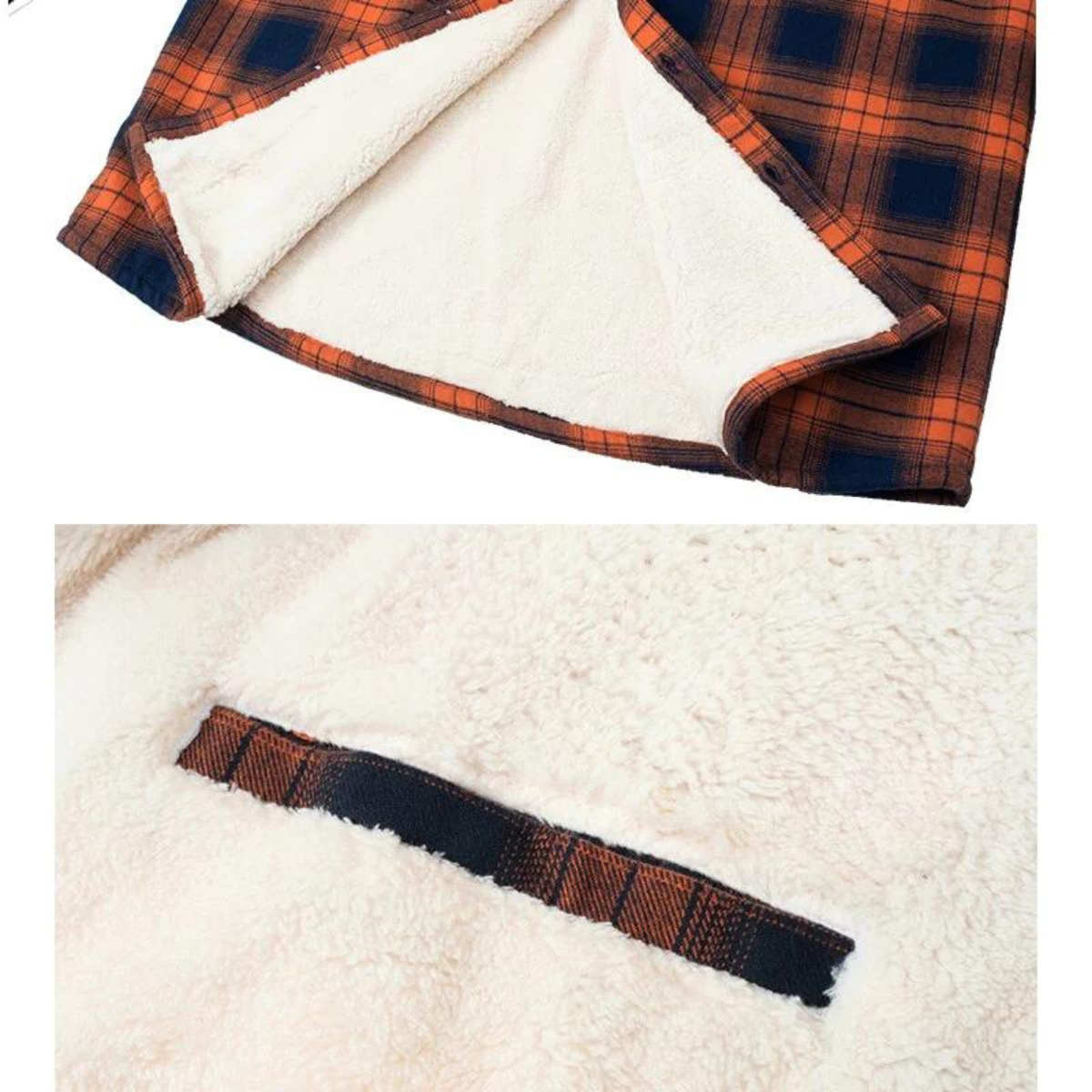 Geruite Jas Dames Fleece Gevoerd voor Herfst en Winter 3