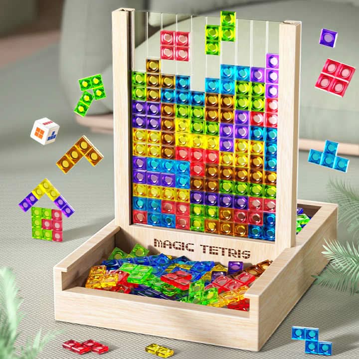 Gezinsvriendelijk Tetris Puzzelspel 0