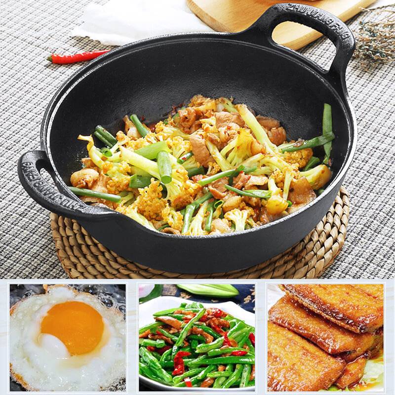 Gietijzeren Pan voor Koken met Diepe Vorm 0