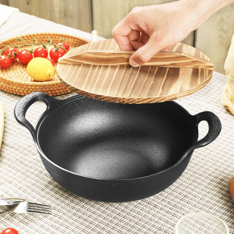 Gietijzeren Pan voor Koken met Diepe Vorm 7