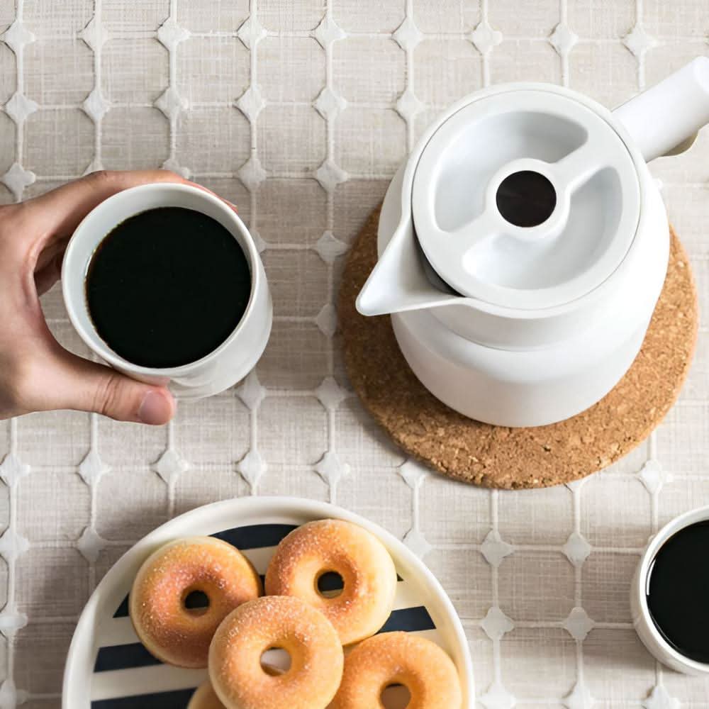 Glazen Karaf met Houten Handvat Dubbelwandig voor Stijlvol Drinken 3