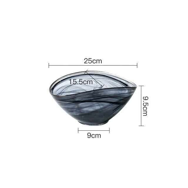 Glazen Slakom Onregelmatig Design Uniek Decoratief Element 5