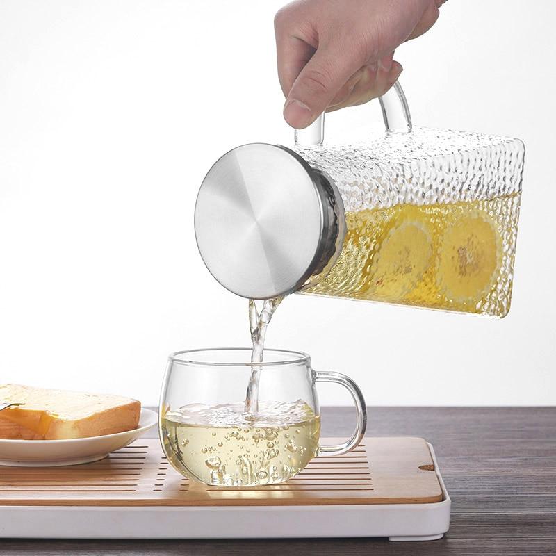 Glazen Theeketel met Filter voor Thuis en Kantoor 3