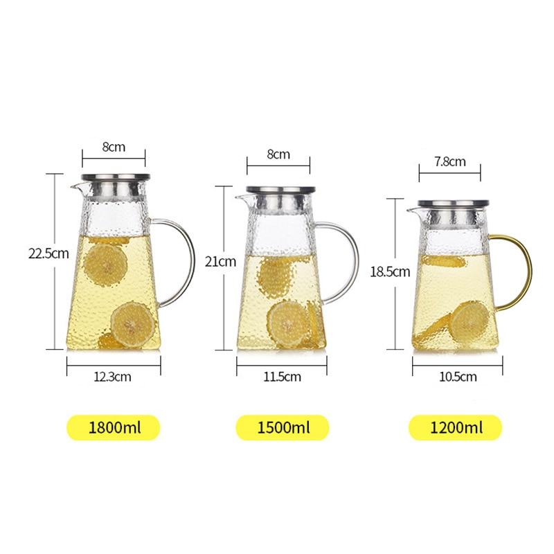 Glazen Theeketel met Filter voor Thuis en Kantoor 5