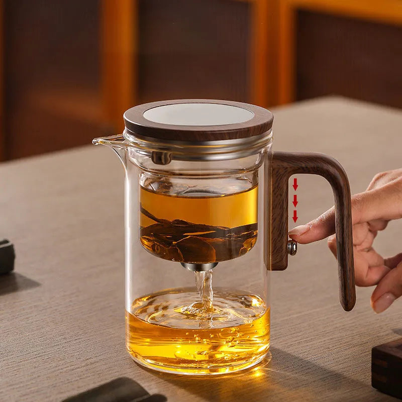 Glazen Theepot Met Filter Modern Ontwerp voor Perfecte Infusie 2