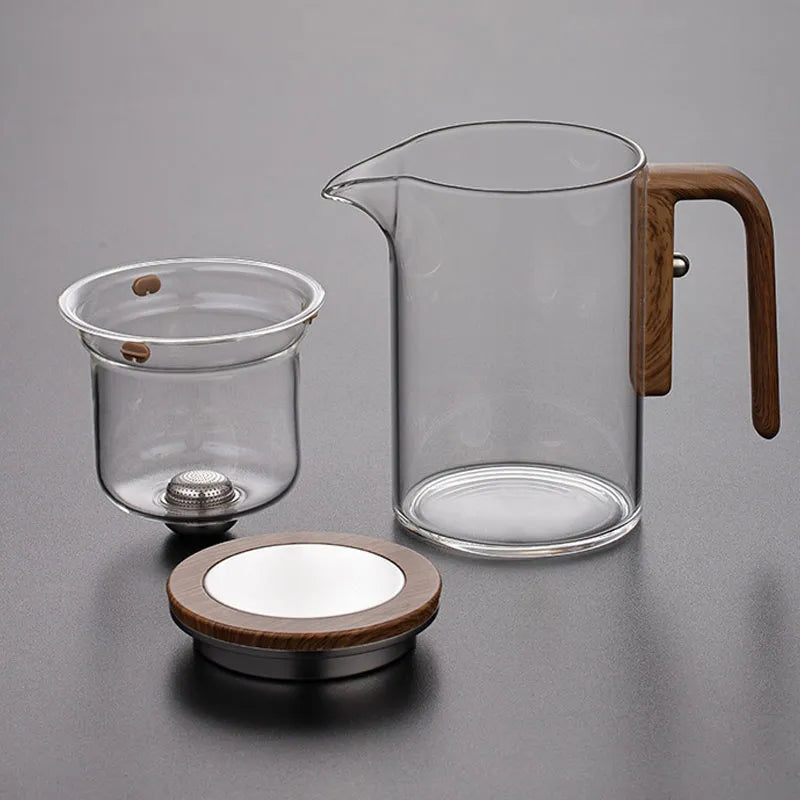 Glazen Theepot Met Filter Modern Ontwerp voor Perfecte Infusie 4