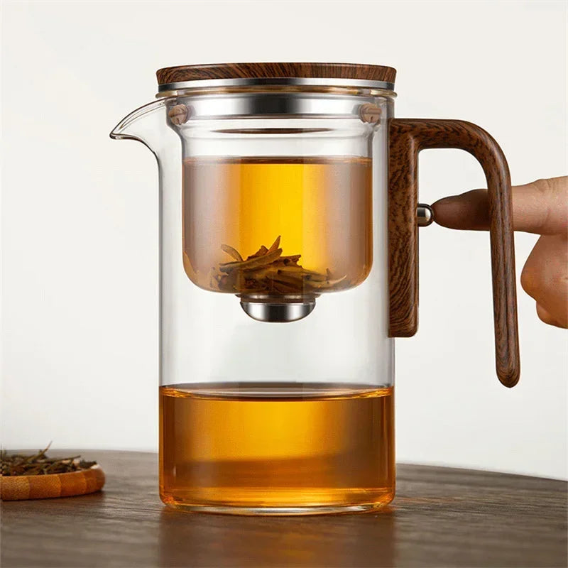 Glazen Theepot Met Filter voor Losse Thee en Stijlvolle Presentatie 1