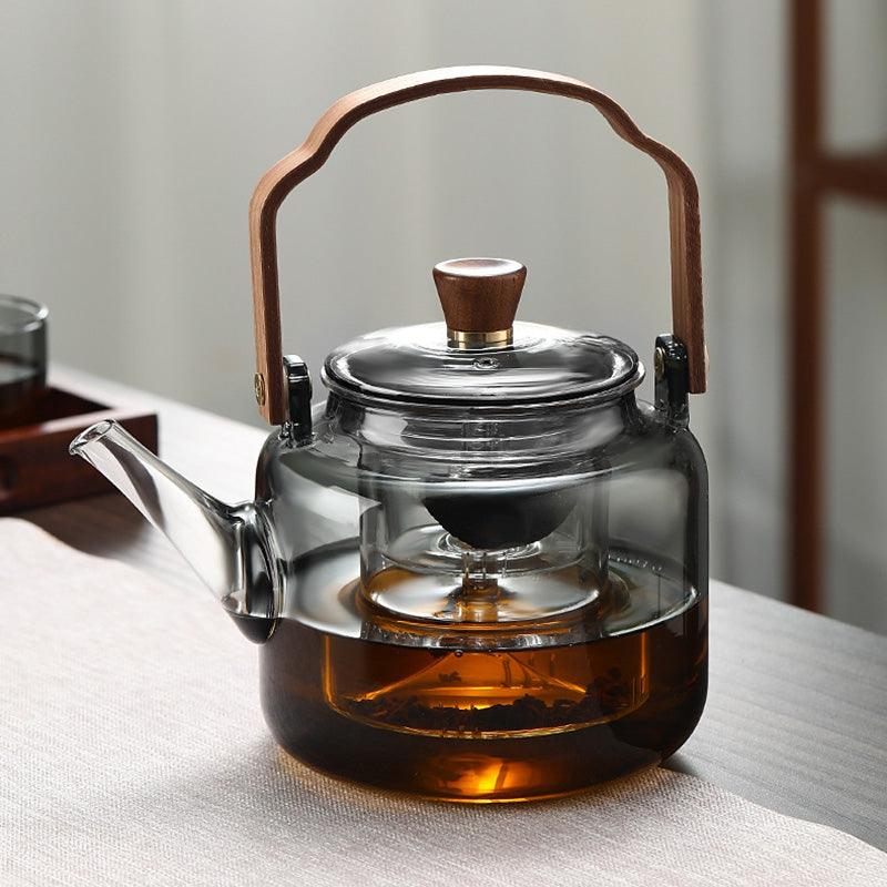 Glazen Theepot Modern Ontwerp met Comfortabel Handvat 4