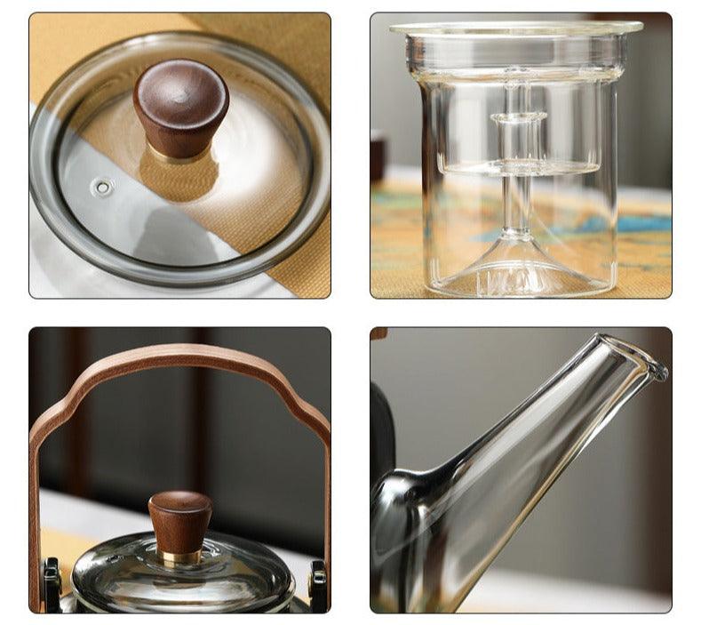 Glazen Theepot Modern Ontwerp met Comfortabel Handvat 5