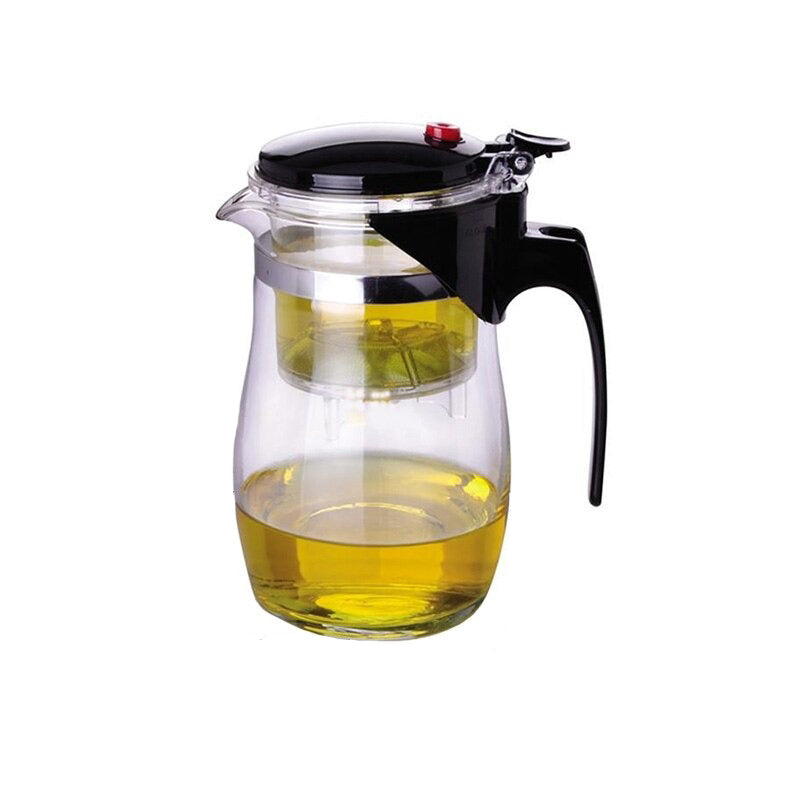 Glazen Theepot met Thee-ei Filter voor Koffie en Thee 0