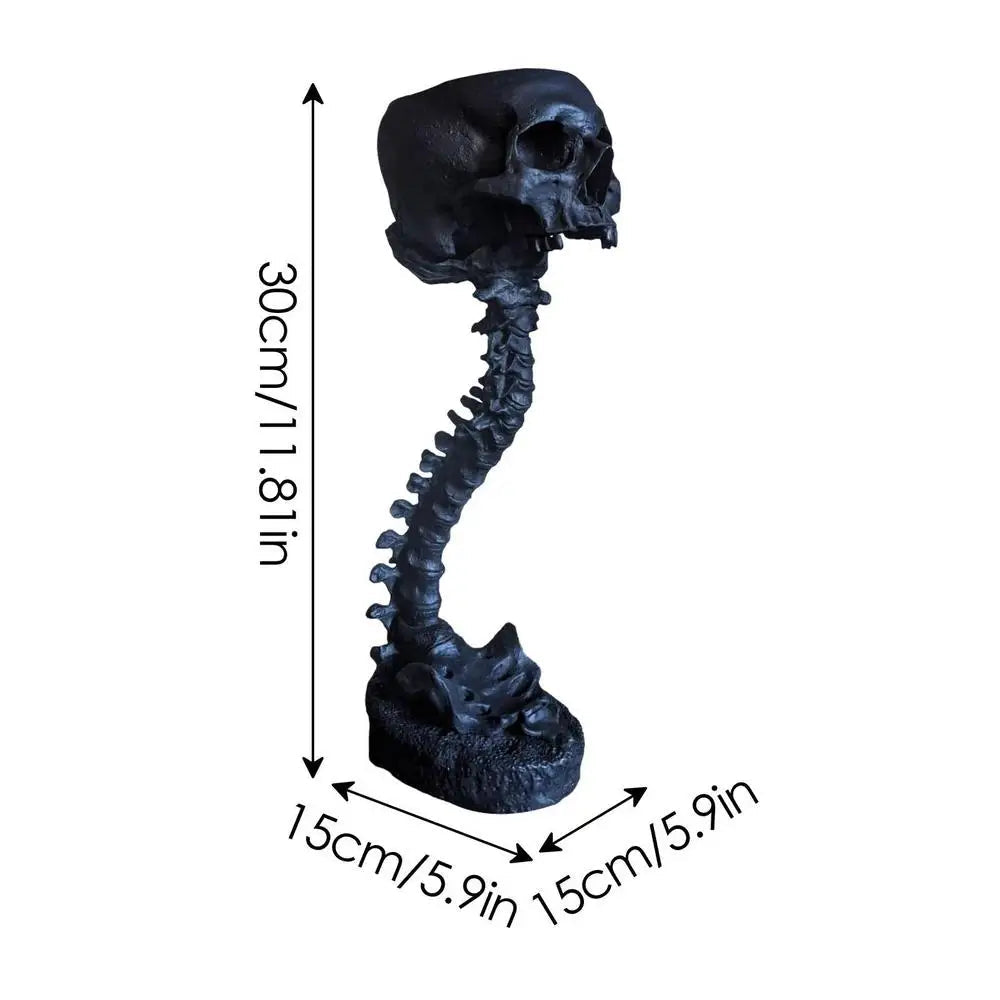 Gothic Planter met Schedel en Ruggengraat 7