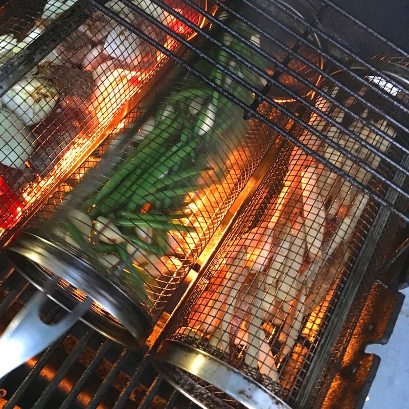 Grillmand voor Groenten en Vlees met Beweegbare Deur 7