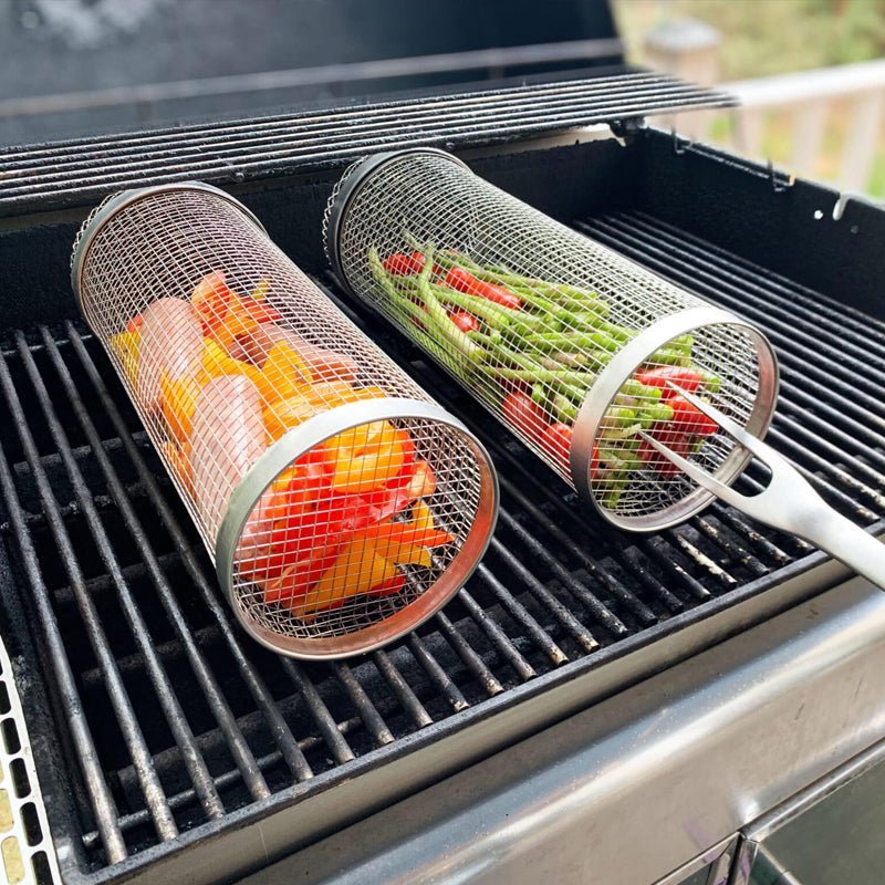 Grillmand voor Groenten en Vlees met Beweegbare Deur 8