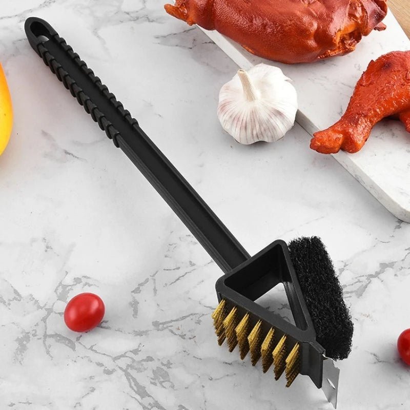 Grillreiniger Met Schraper En Sponsopzetstuk Voor Grillroosters 1