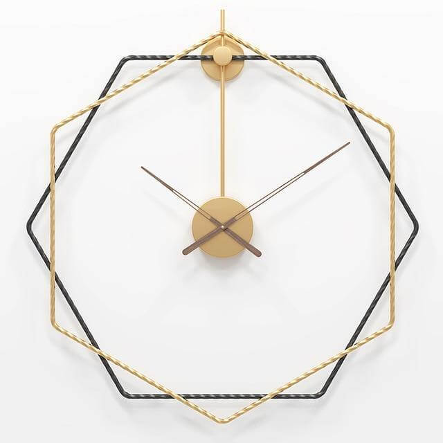 Grote Wandklok Geometrisch Ontwerp voor Moderne Interieurs 0