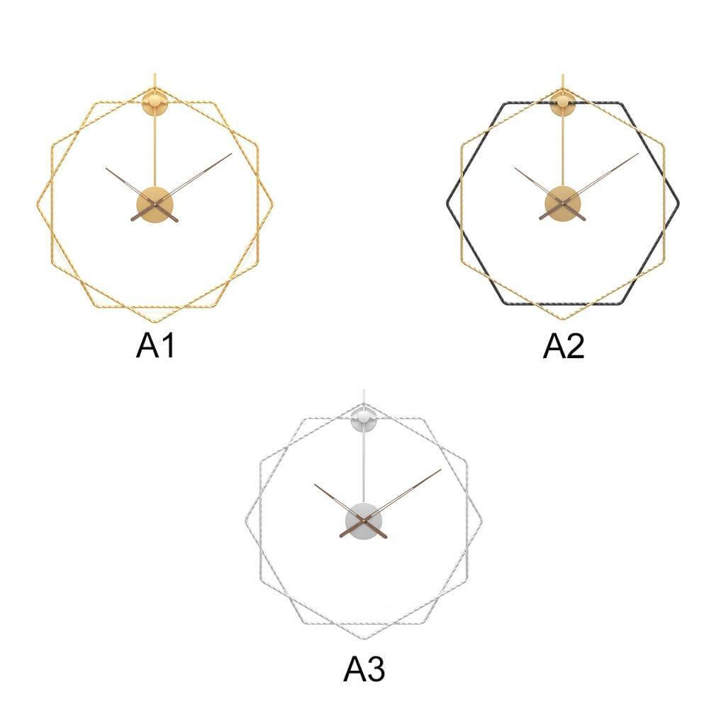 Grote Wandklok Geometrisch Ontwerp voor Moderne Interieurs 5