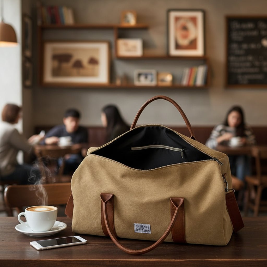 Grote Weekendtas Vintage Stijl Voor Korte Reizen Met Ruime Indeling 10
