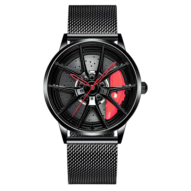 Heren Sportauto Wiel Horloge