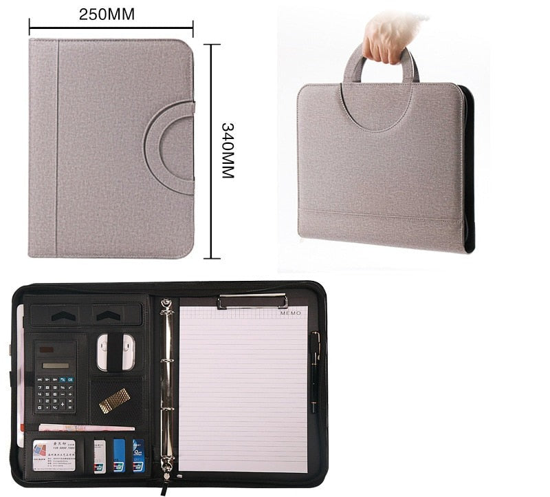 Leren Aktetas Organizer
