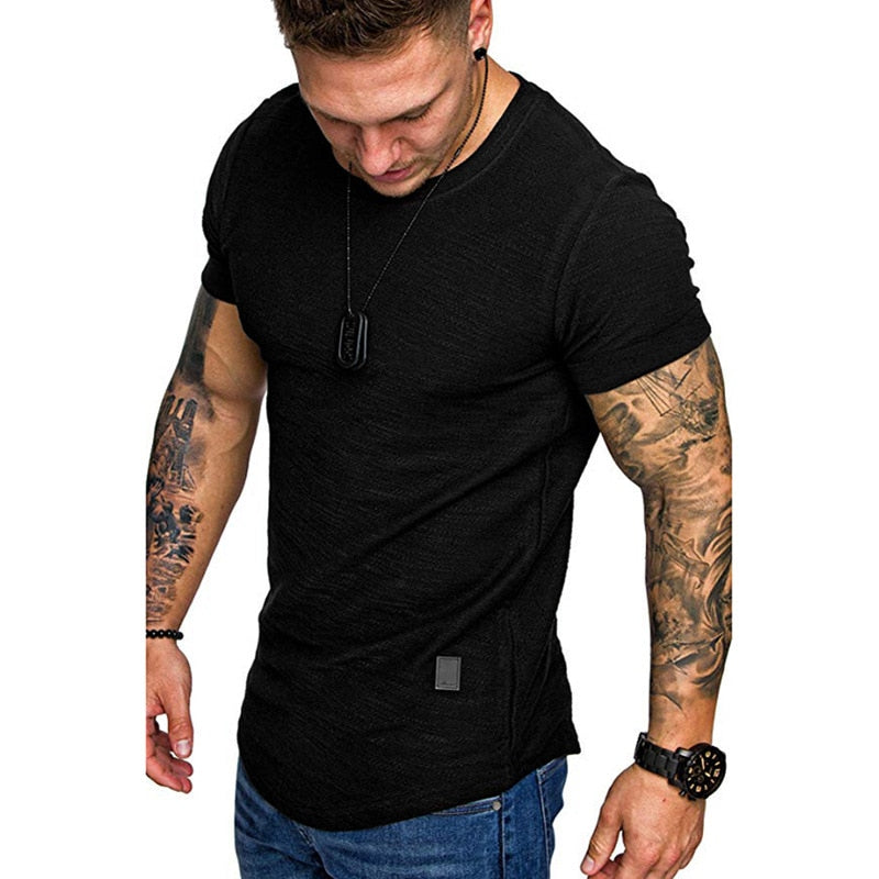 Heren Slim Fit Ademend T-shirt