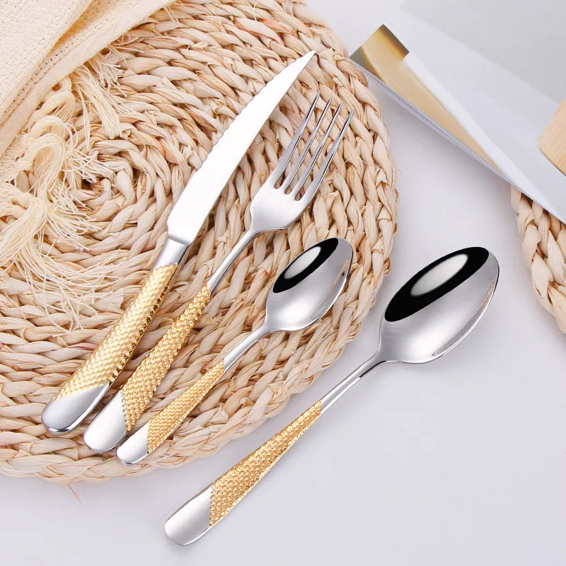 Modern Gouden Bestekset
