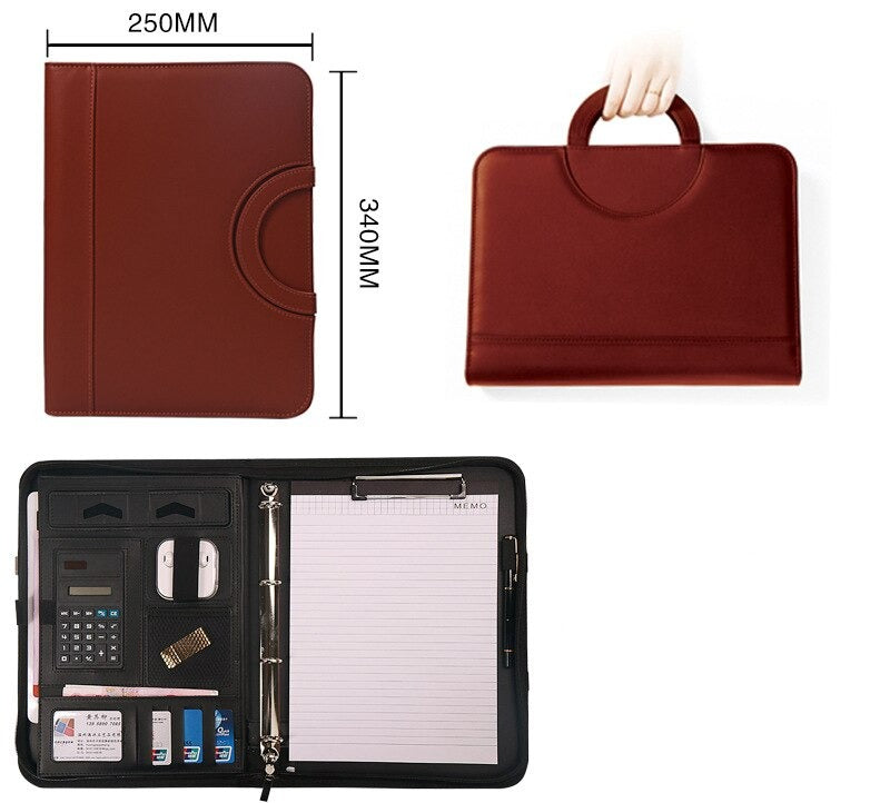 Leren Aktetas Organizer