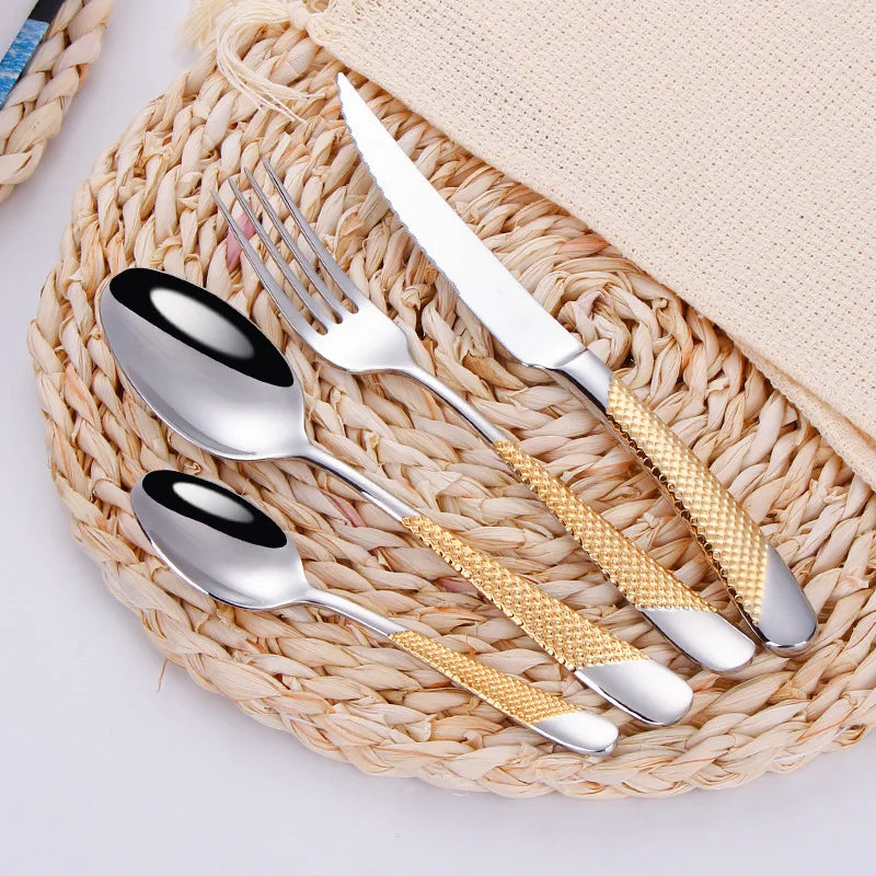 Modern Gouden Bestekset