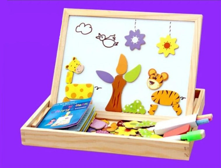 Magnetisch teken- en puzzelbord