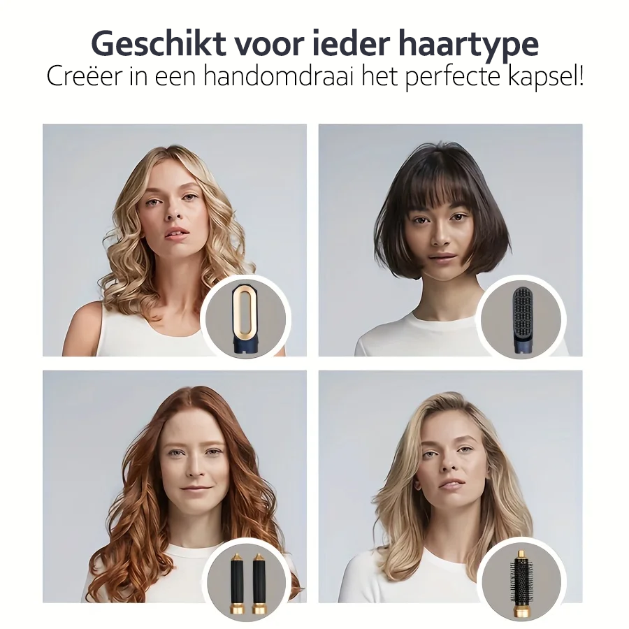 Haar Styler 5-in-1 voor Drogen, Stylen en Krullen 2
