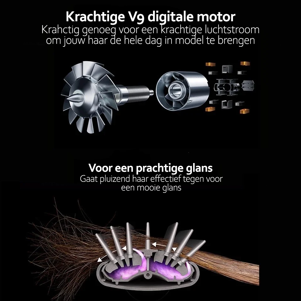 Haar Styler 5-in-1 voor Drogen, Stylen en Krullen 3