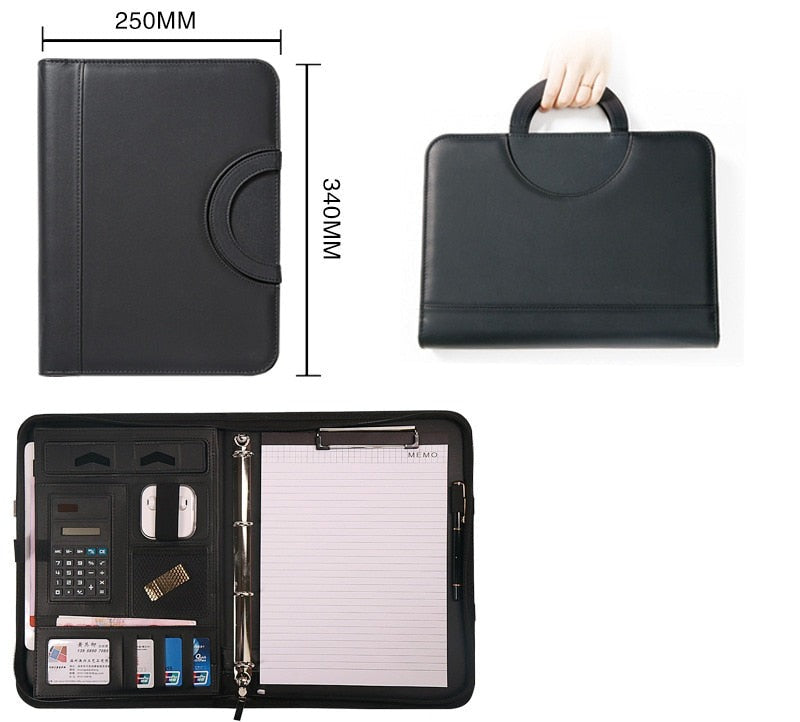 Leren Aktetas Organizer