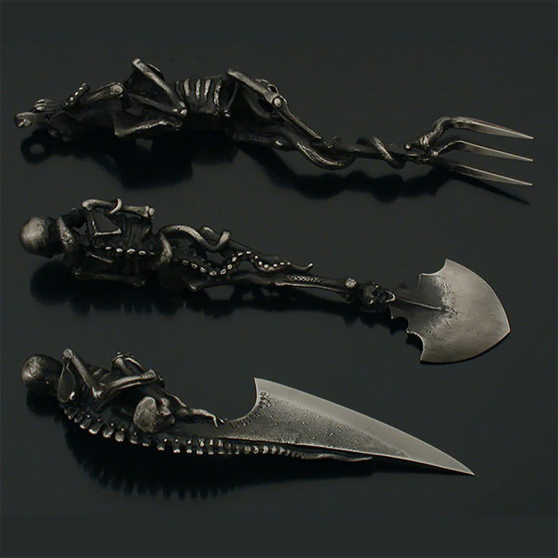 Halloween Bestekset met Skeletontwerp 5