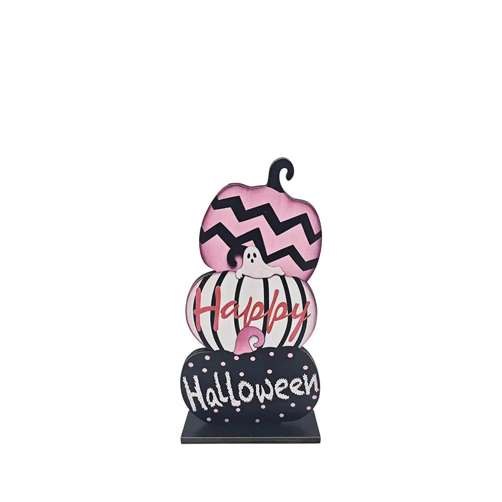Halloween Decoratiefiguur met Gestapelde Pompoenen voor Herfstdecoratie 0