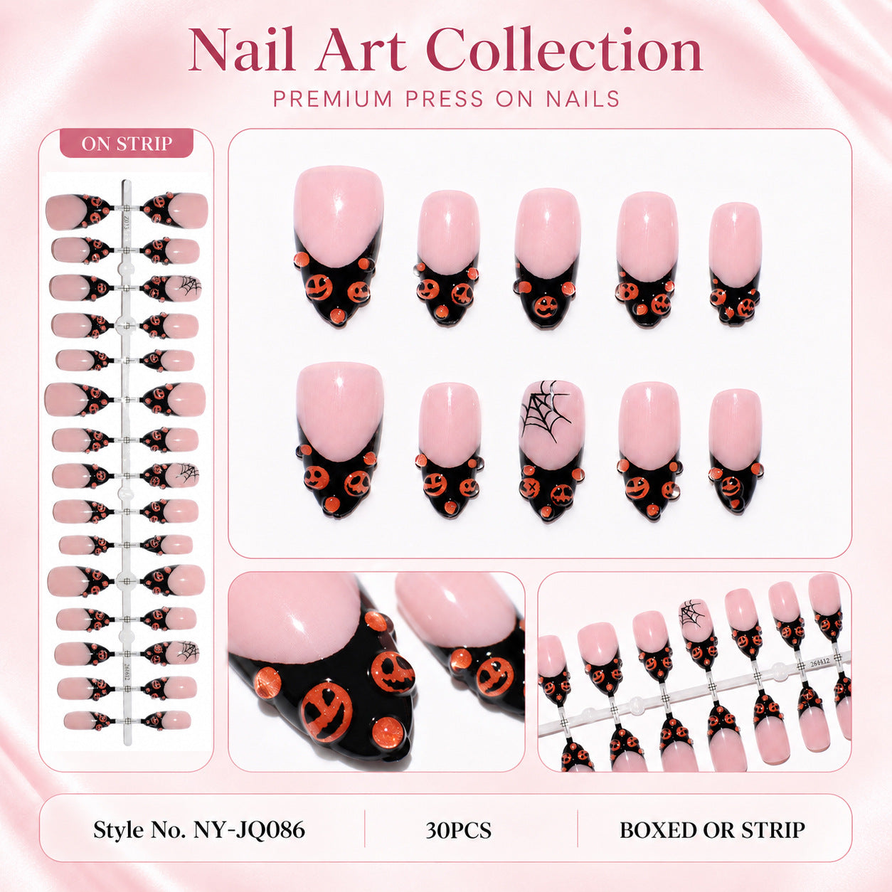 Halloween Nagelset Vrouwelijk Thema Feestelijk Ontwerp 2