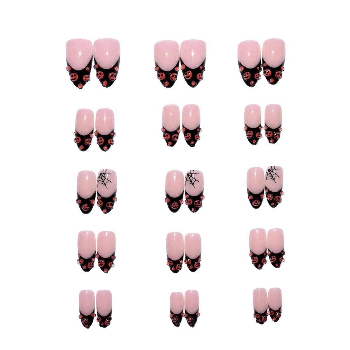 Halloween Nagelset Vrouwelijk Thema Feestelijk Ontwerp 3