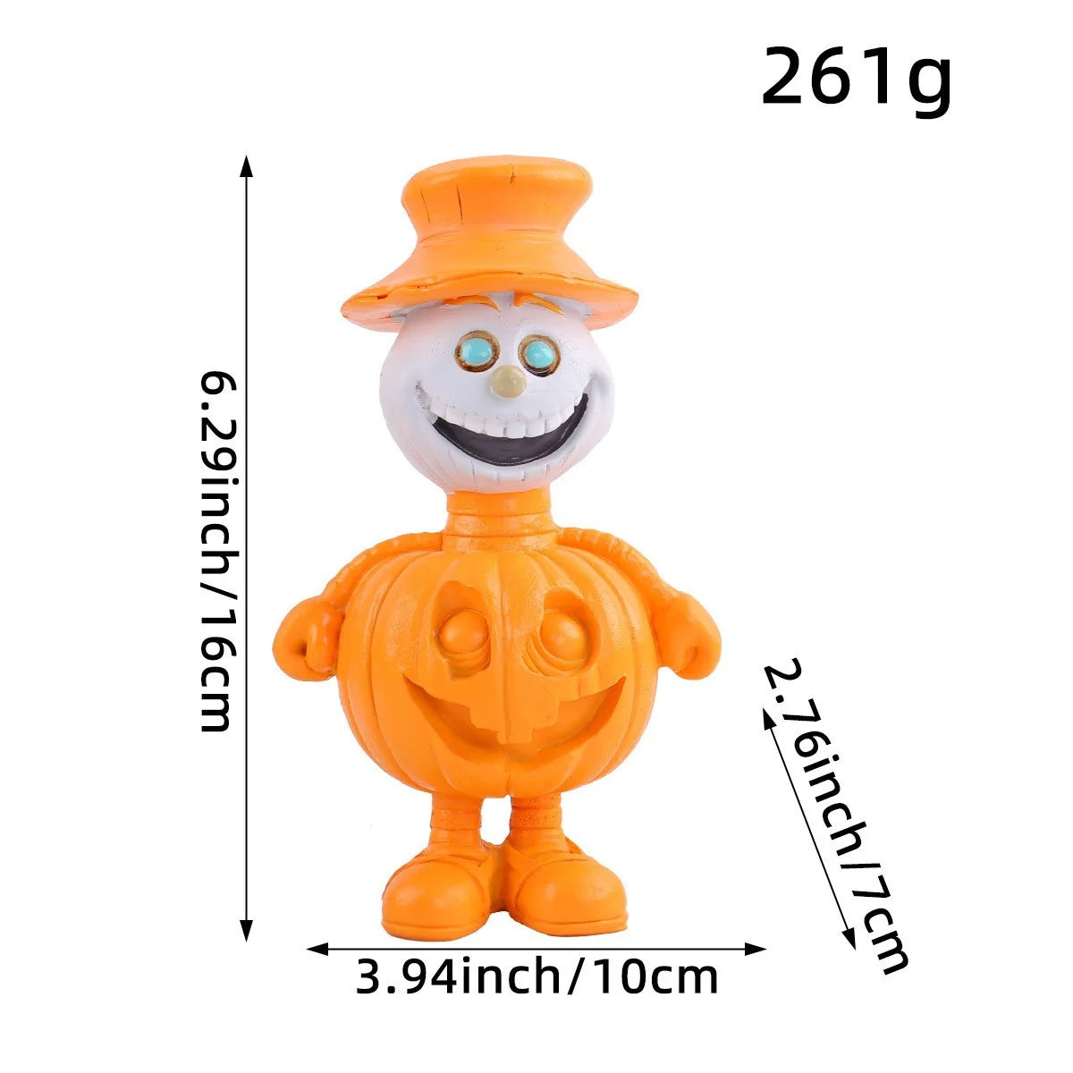 Halloween Pompoenfiguur met Humoristische Uitstraling 6