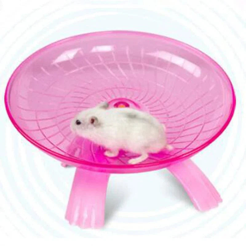 Hamster Speelgoed Loopwiel met Vliegende Schotel voor Actieve Huisdieren 2